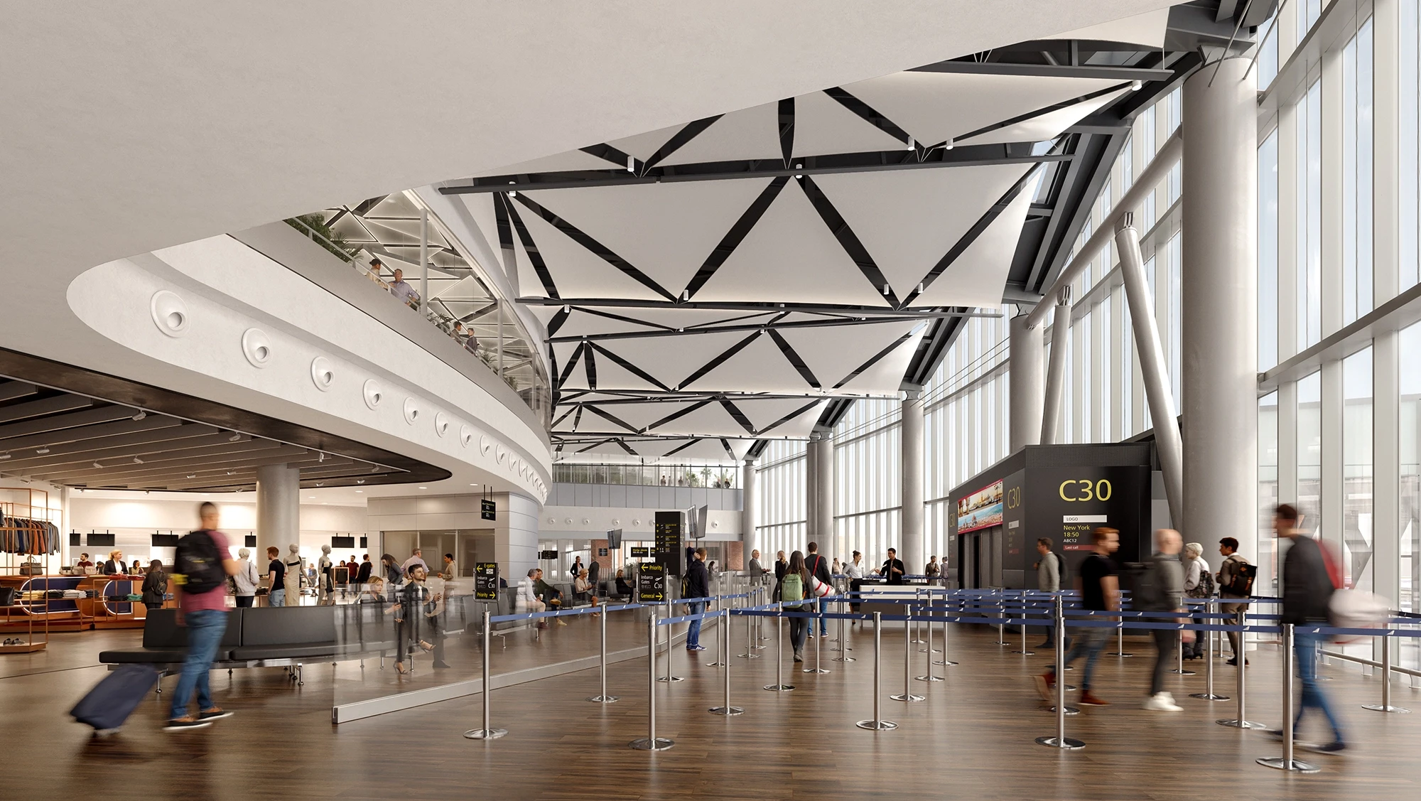 Venice Airport terminal interior